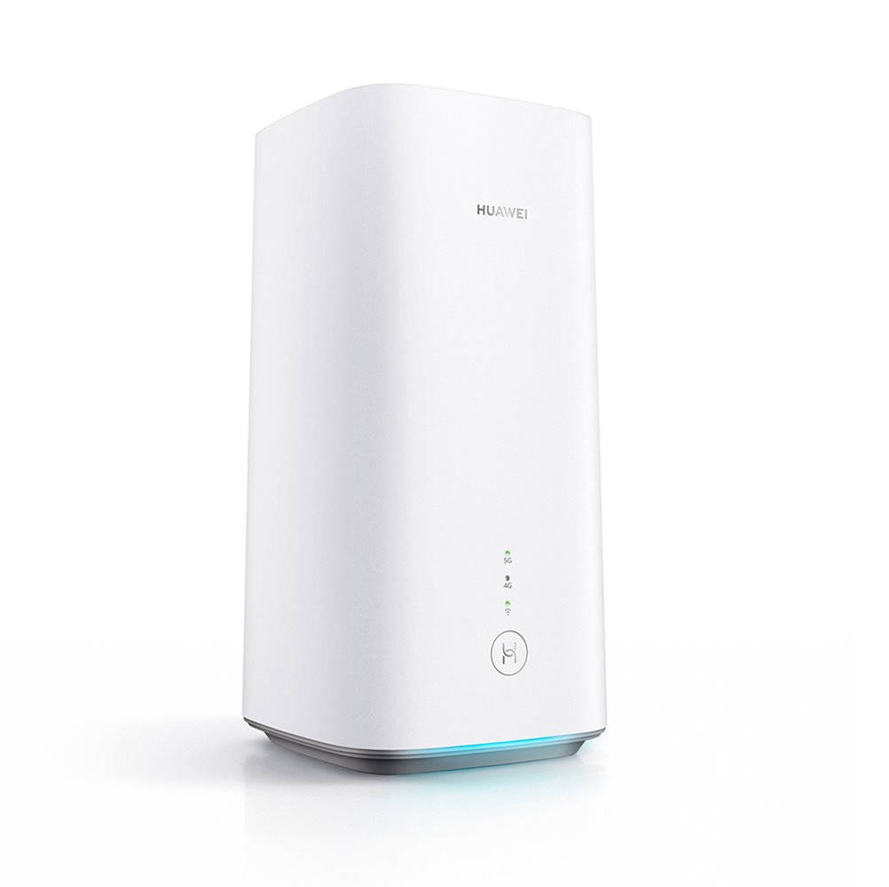 En lugar de conectarse a un cable de fibra óptica o ADSL, los routers 5G solo necesitan una tarjeta SIM con conectividad 5G. Modelo de Huawei.