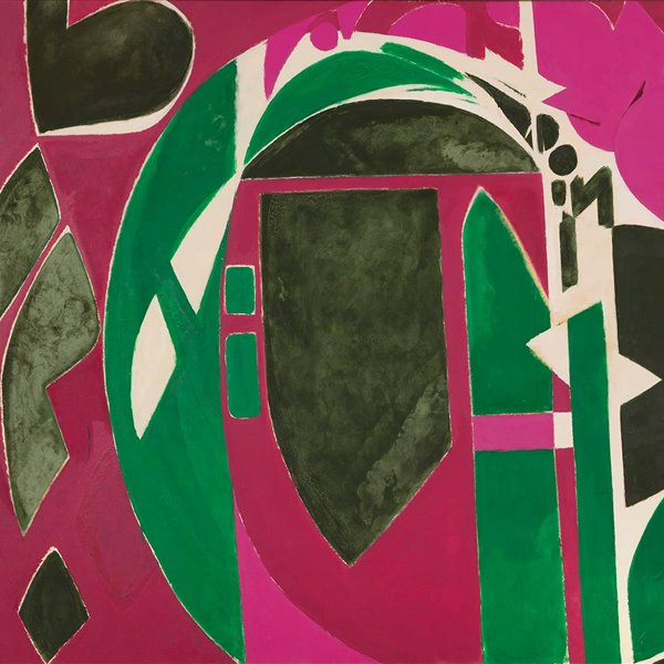 Lee Krasner Guggenheim Bilbao pintura rosa y verde