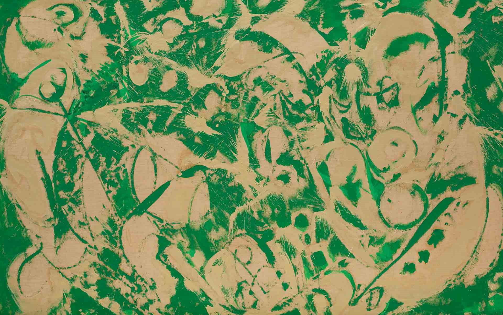 Lee Krasner Guggenheim Bilbao pintura verde