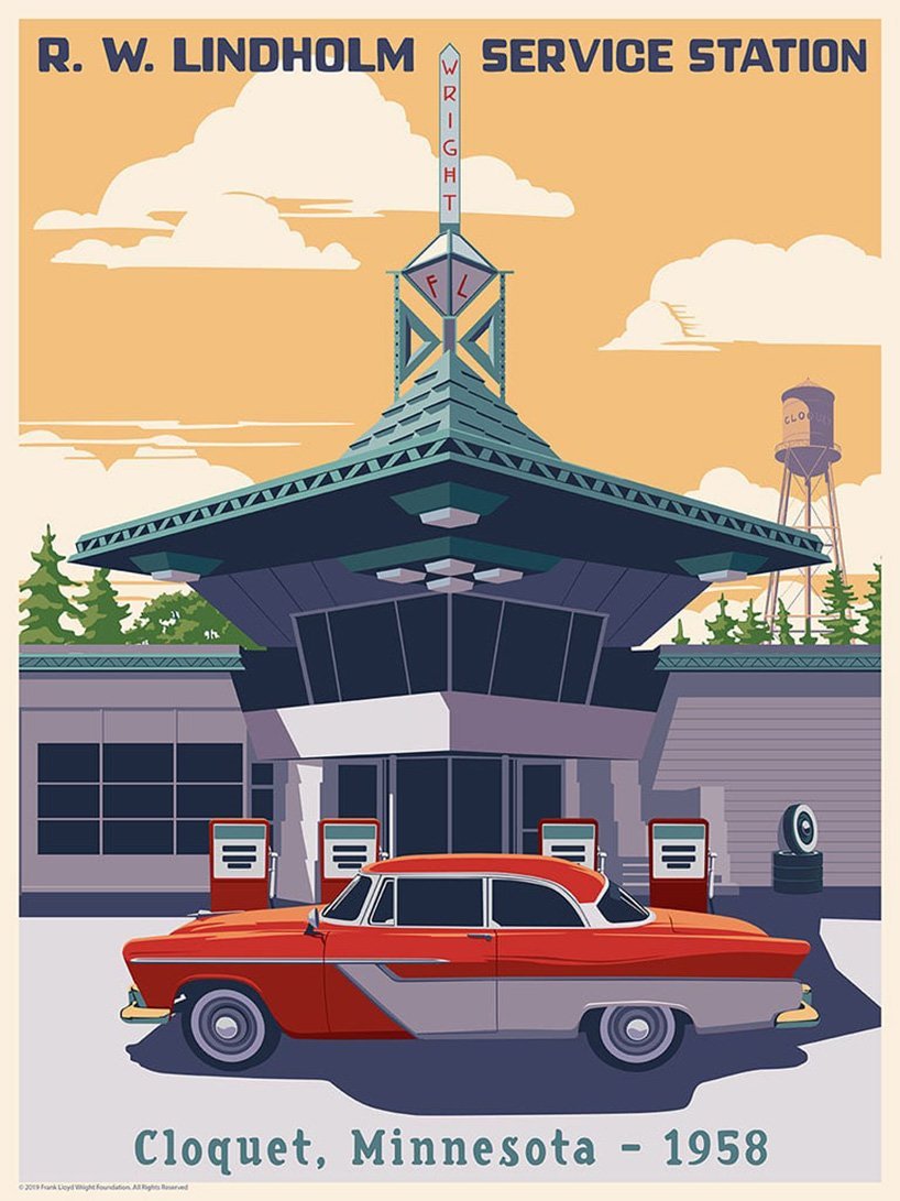 frank-lloyd-wright-exposición-posters-005. Cloquet © steve thomas