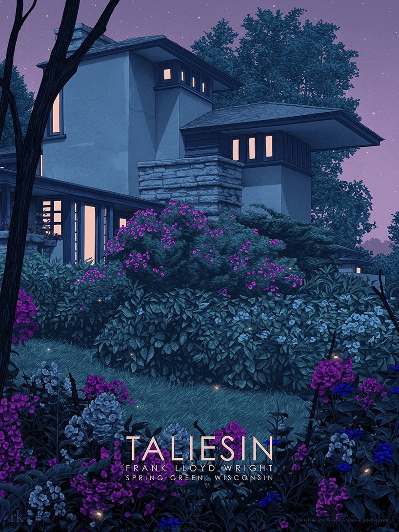 frank-lloyd-wright-exposición-posters-002. Taliesin © rory kurtz
