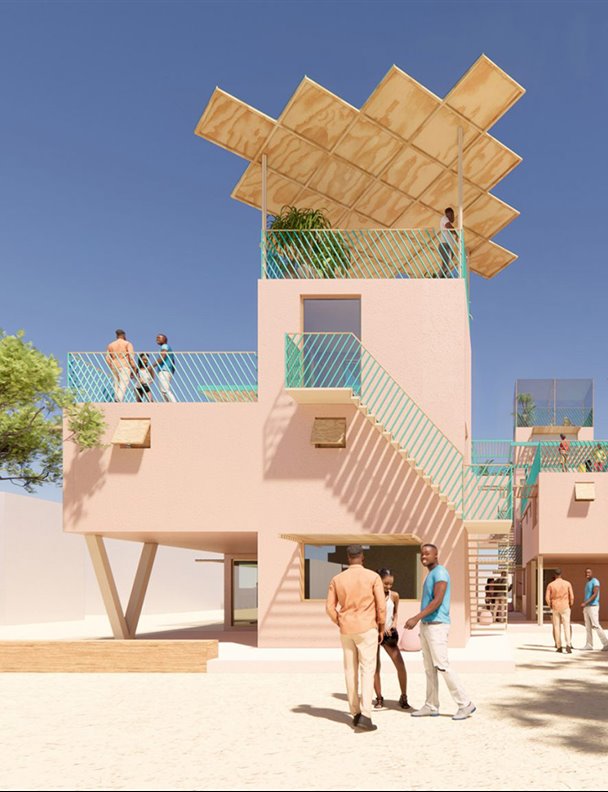 Lo último en economía circular son estas casas prefabricadas hechas con plástico reciclado