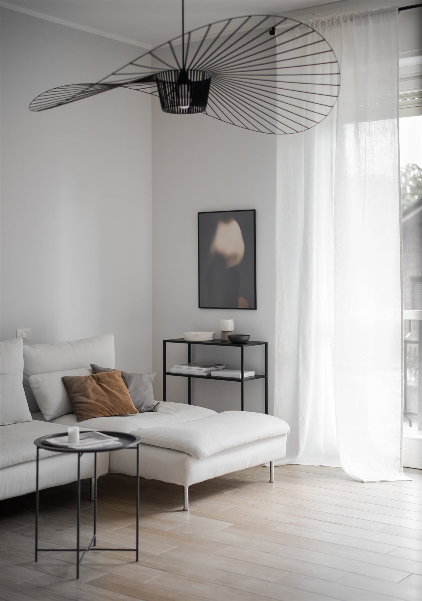Cortinas de lino blancas