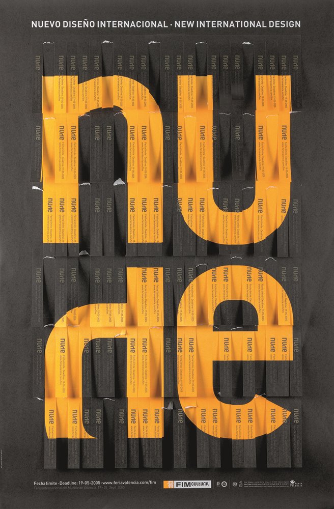 Cartel para la edición 2005 de la feria de diseño Nude.
