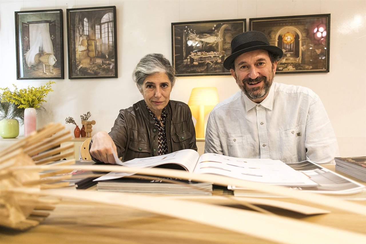 Mariví Calvo y Sandro Tothill, fundadores de la firma de iluminación LZF.