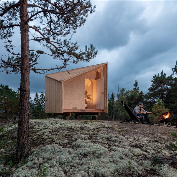 Una moderna cabaña prefabricada para evadirte en tu jardín o en plena naturaleza