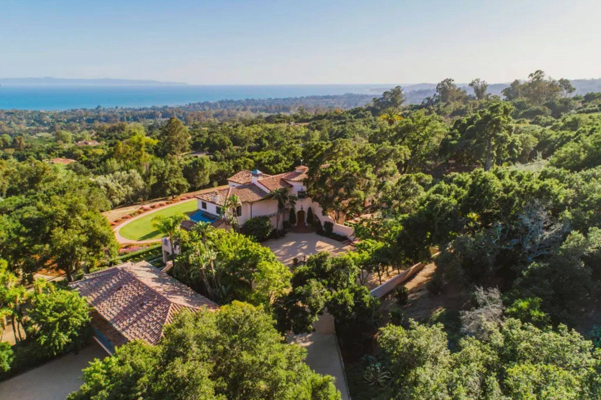 Casa orlando Bloom y Katy perry vista aerea