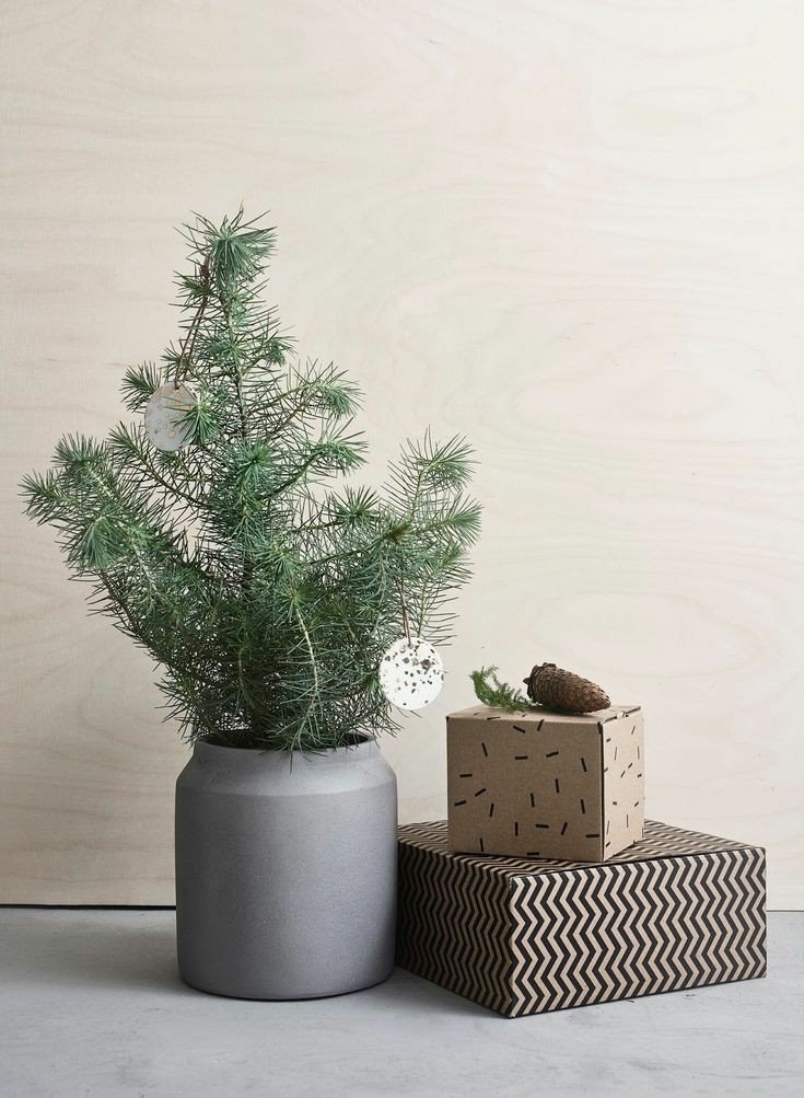 Piñas, corteza de árbol, ramas, bayas, hojas y piedras son algunos de los elementos con los que podemos crear una decoración navideña natural.