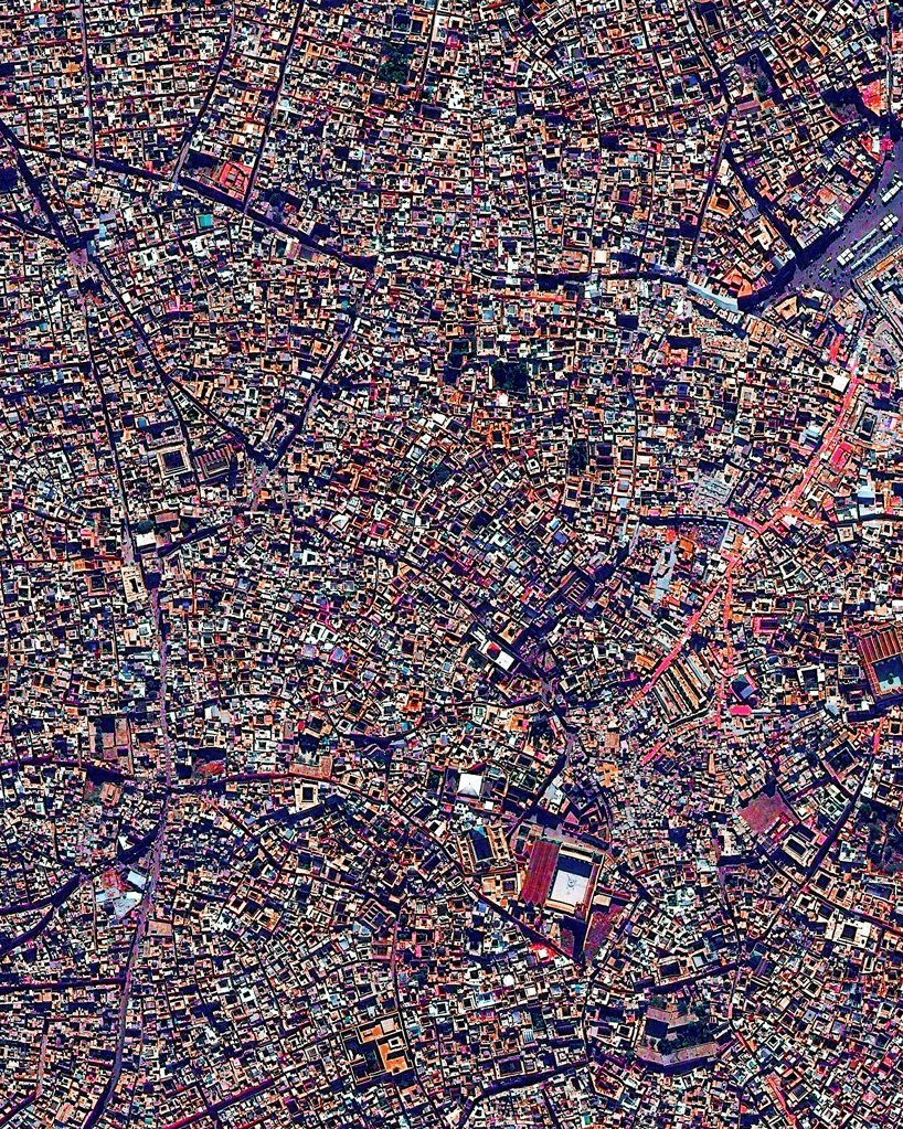 unesco-lugares vistos desde arriba-dron-marrakesh-marruecos
