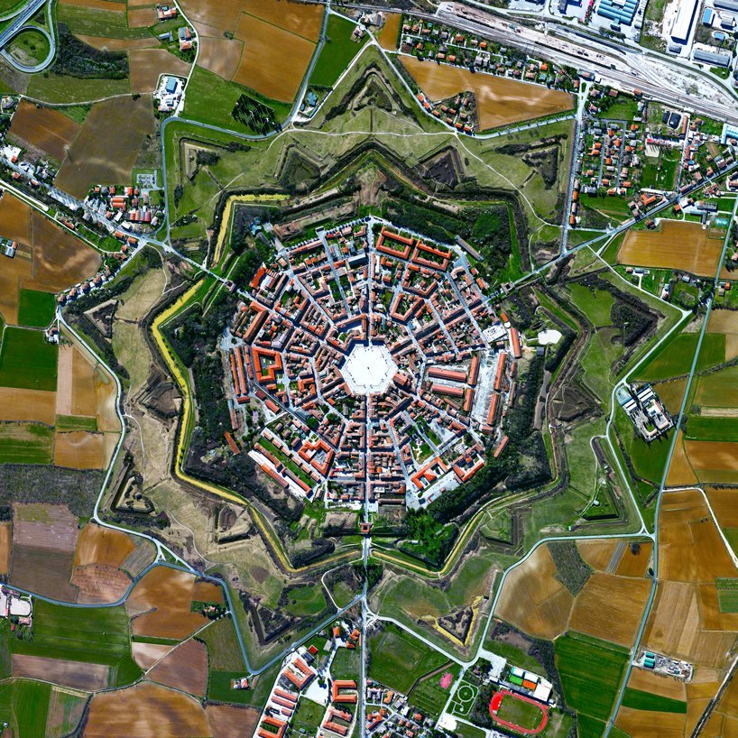 unesco-lugares vistos desde arriba-dron-palmanova-italia