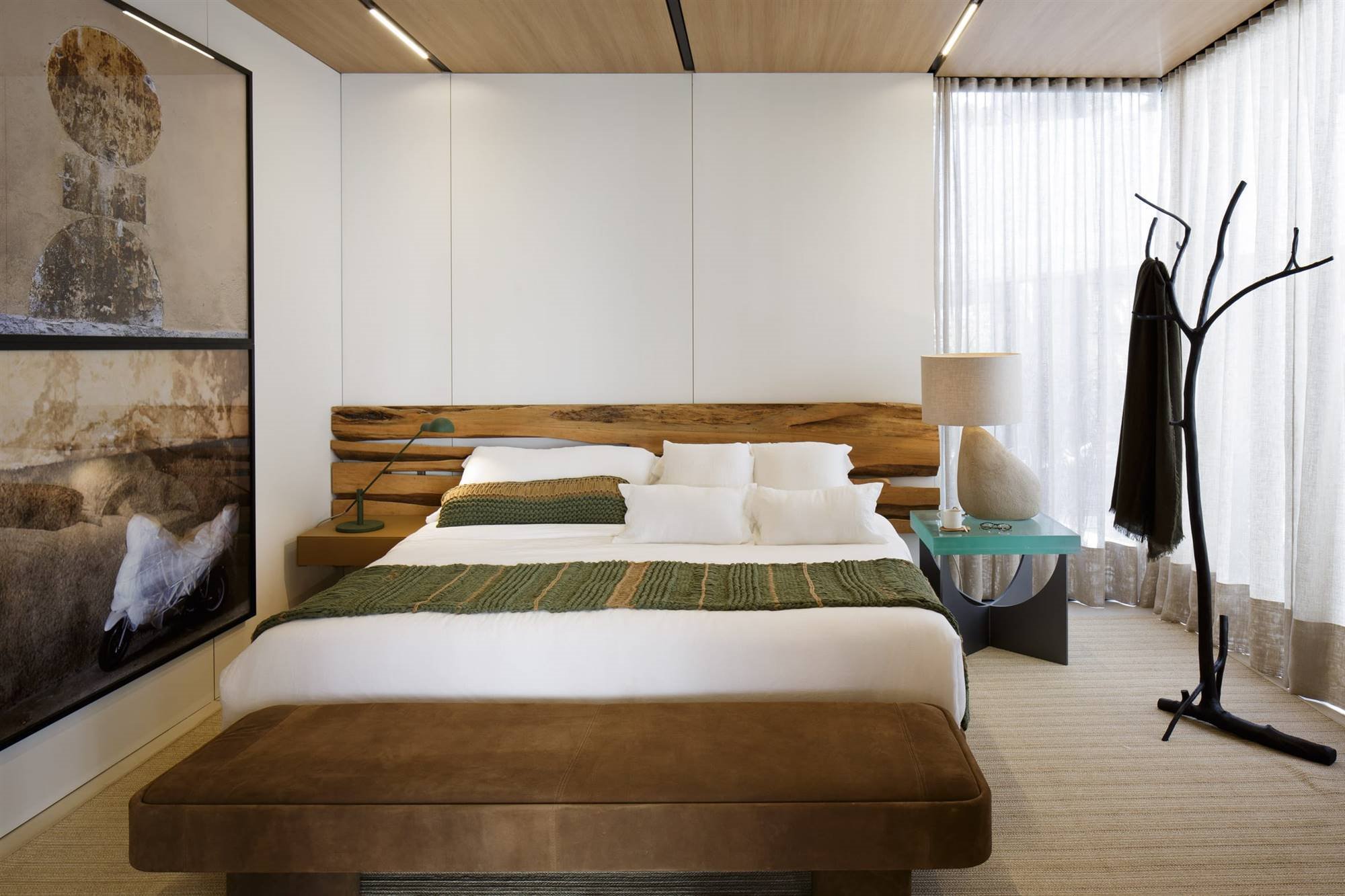 Dormitorio de una casa prefabricada