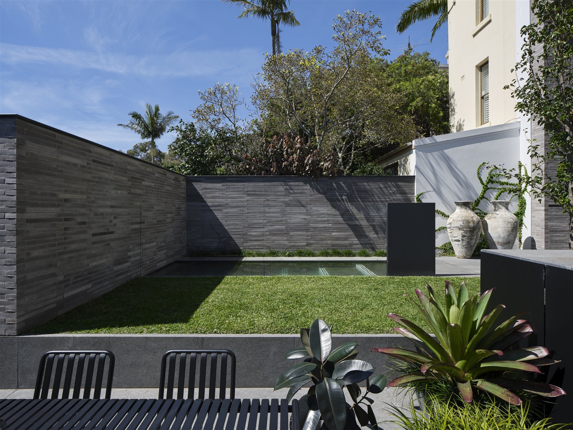 Patio con piscina