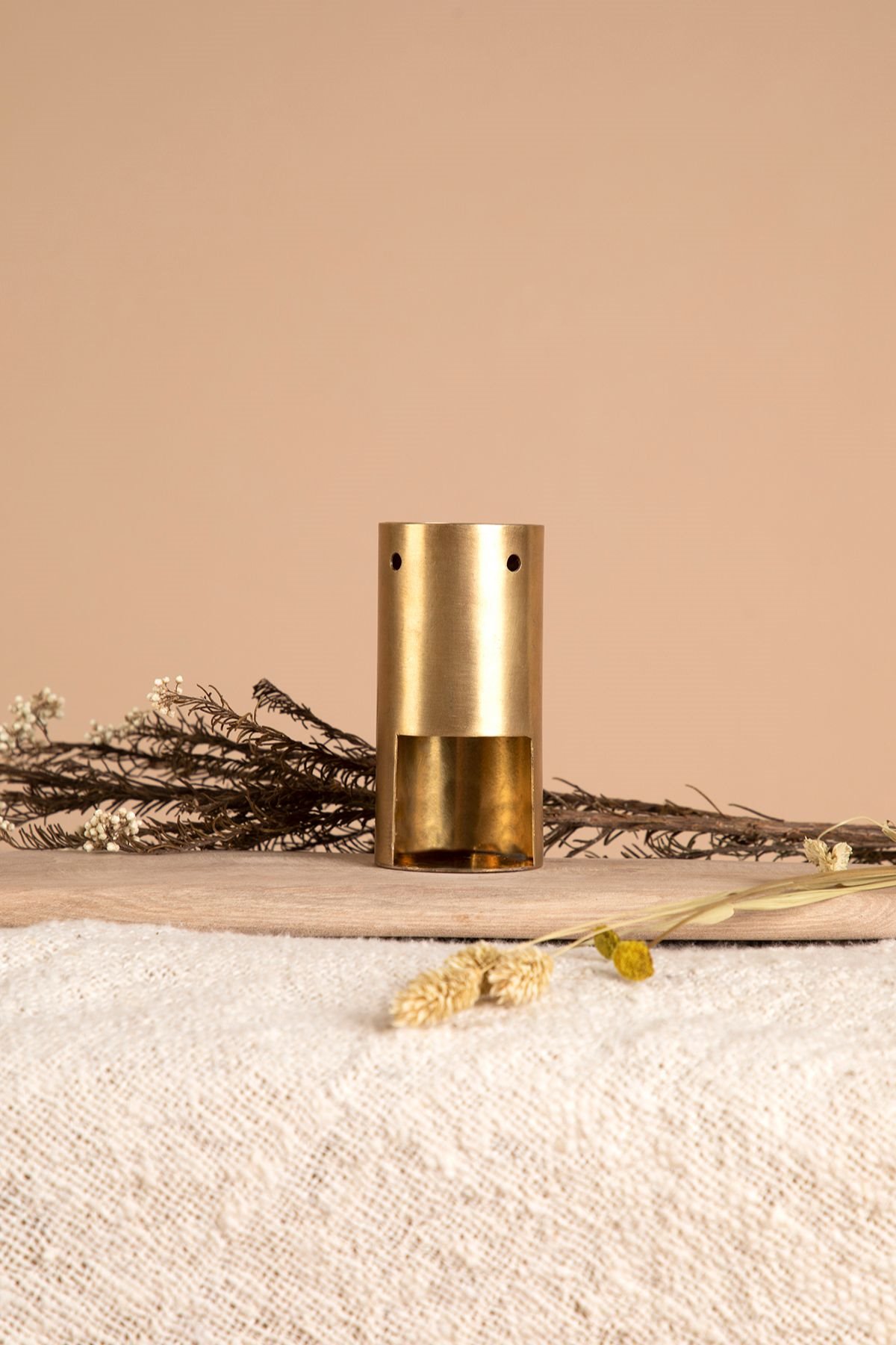 Deco Natural Navidad-perfumero latón