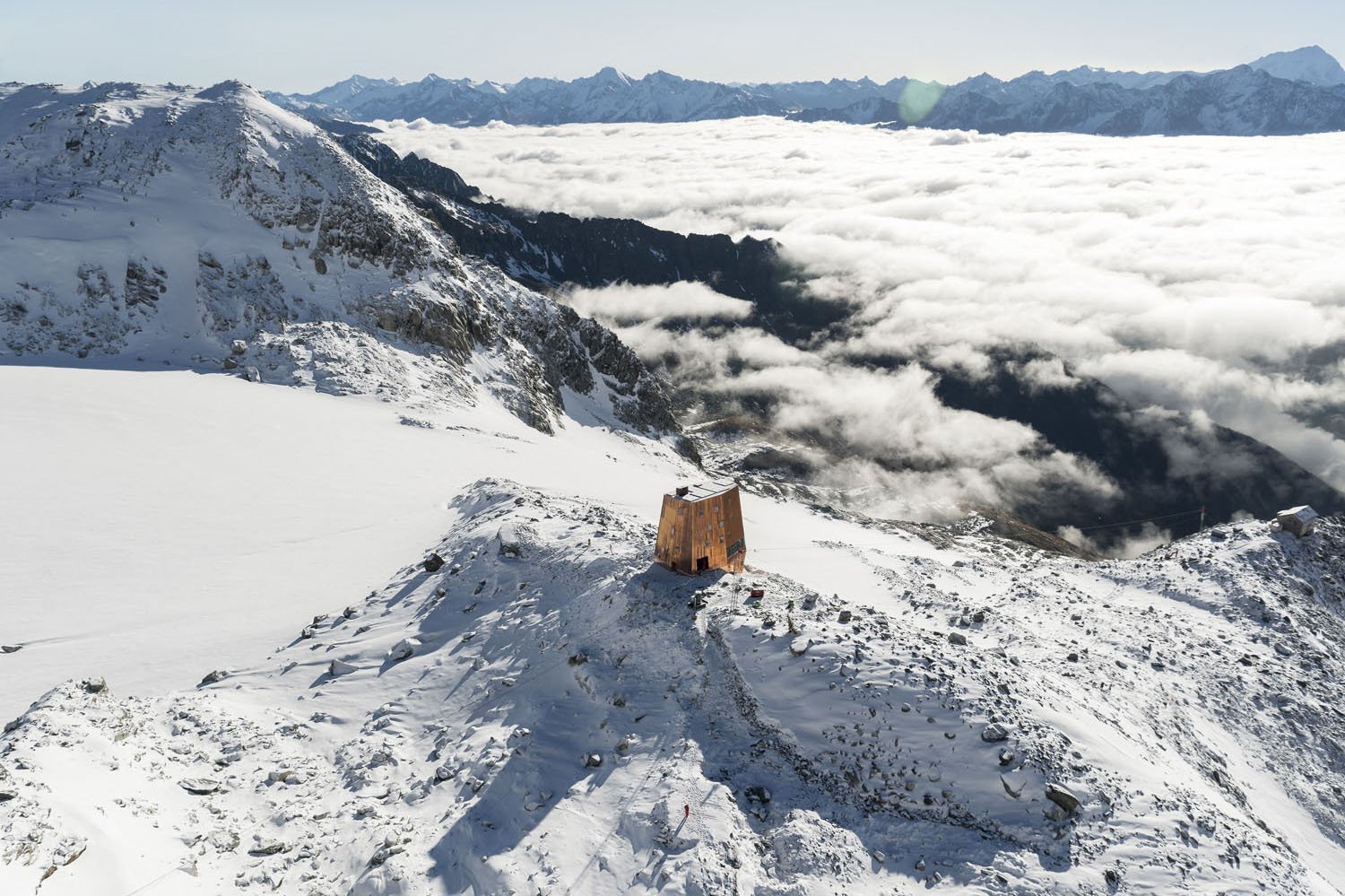 refugio sasso nero stifter bachmann vista general foto olivier jaist