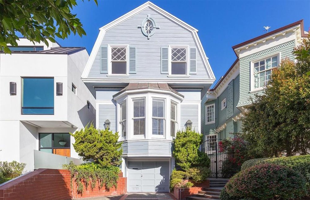 Fachada de la casa de Winona Ryder en San Francisco