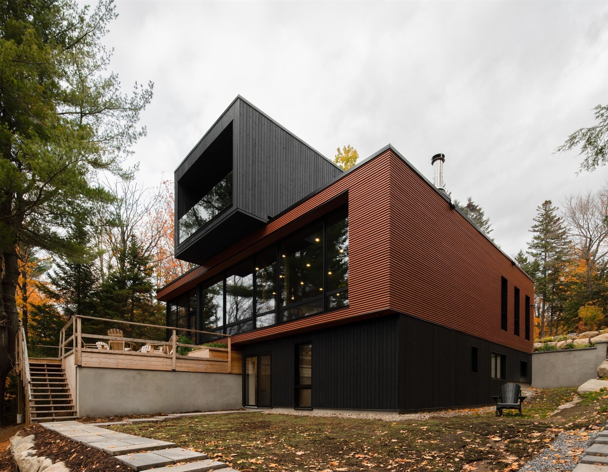 Casa de madera prefabricada en canada