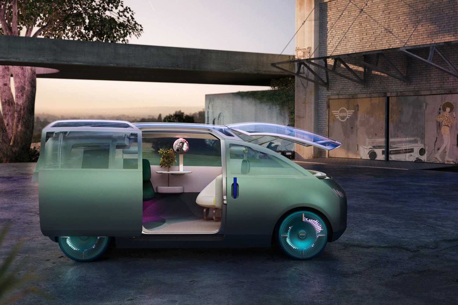 coche conceptual mini vision urbanaut vista lateral