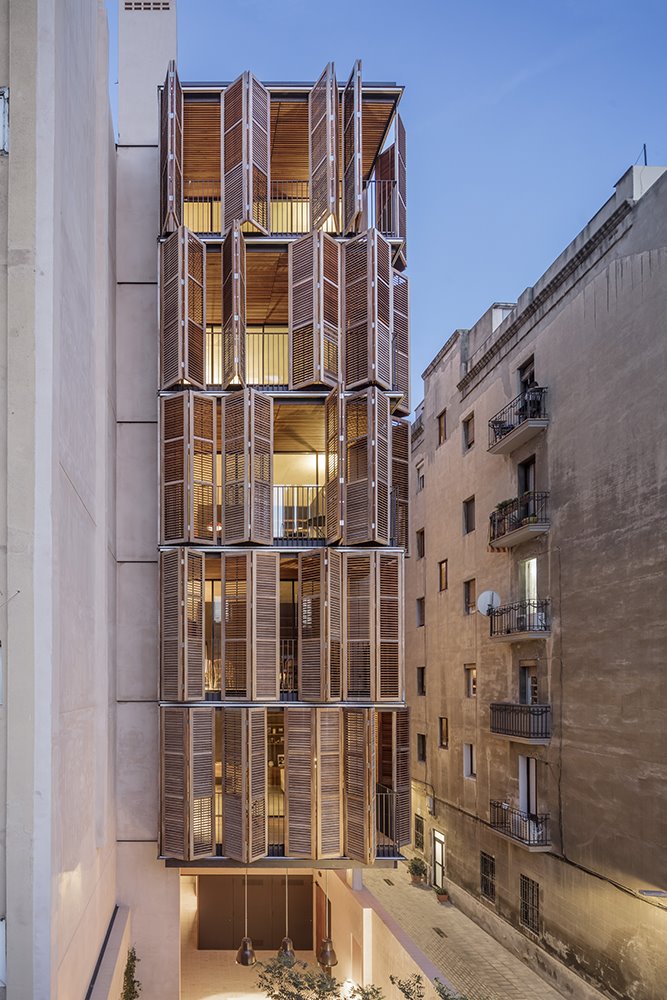 Edificio para 4 Amigos, Barcelona, de Thomas Lussi y Lola Domènech/Grup Manser, ganador de la categoría Habitar.