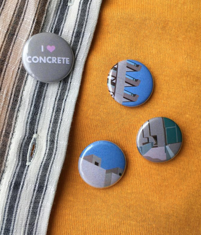 regalos arquitectura pin brutalismo