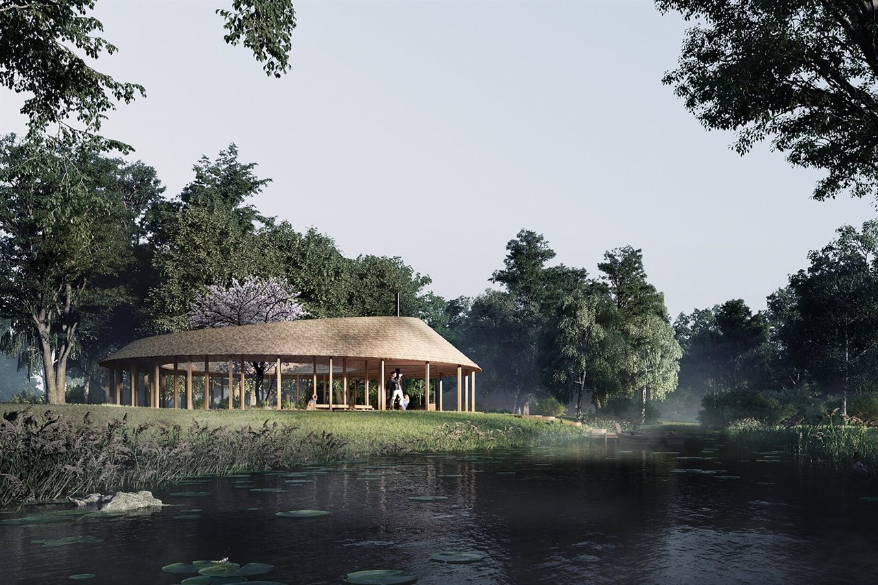 La propuesta de SquareOne es una actualización contemporánea del romanticismo que inspiró el diseño original del jardín Sanderumgaard.