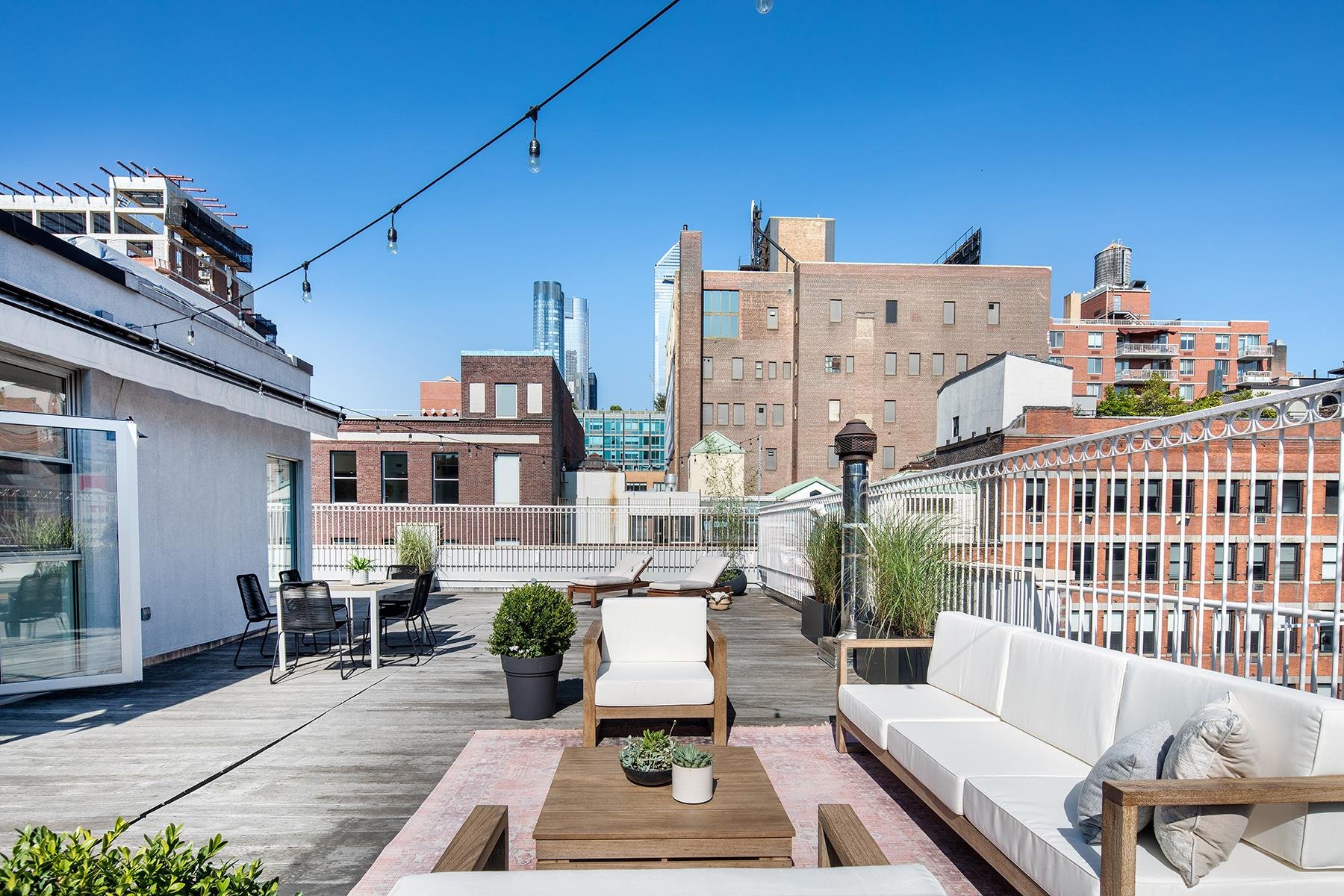 Terraza exterior del apartamento atico de Kate Winslet en Nueva York