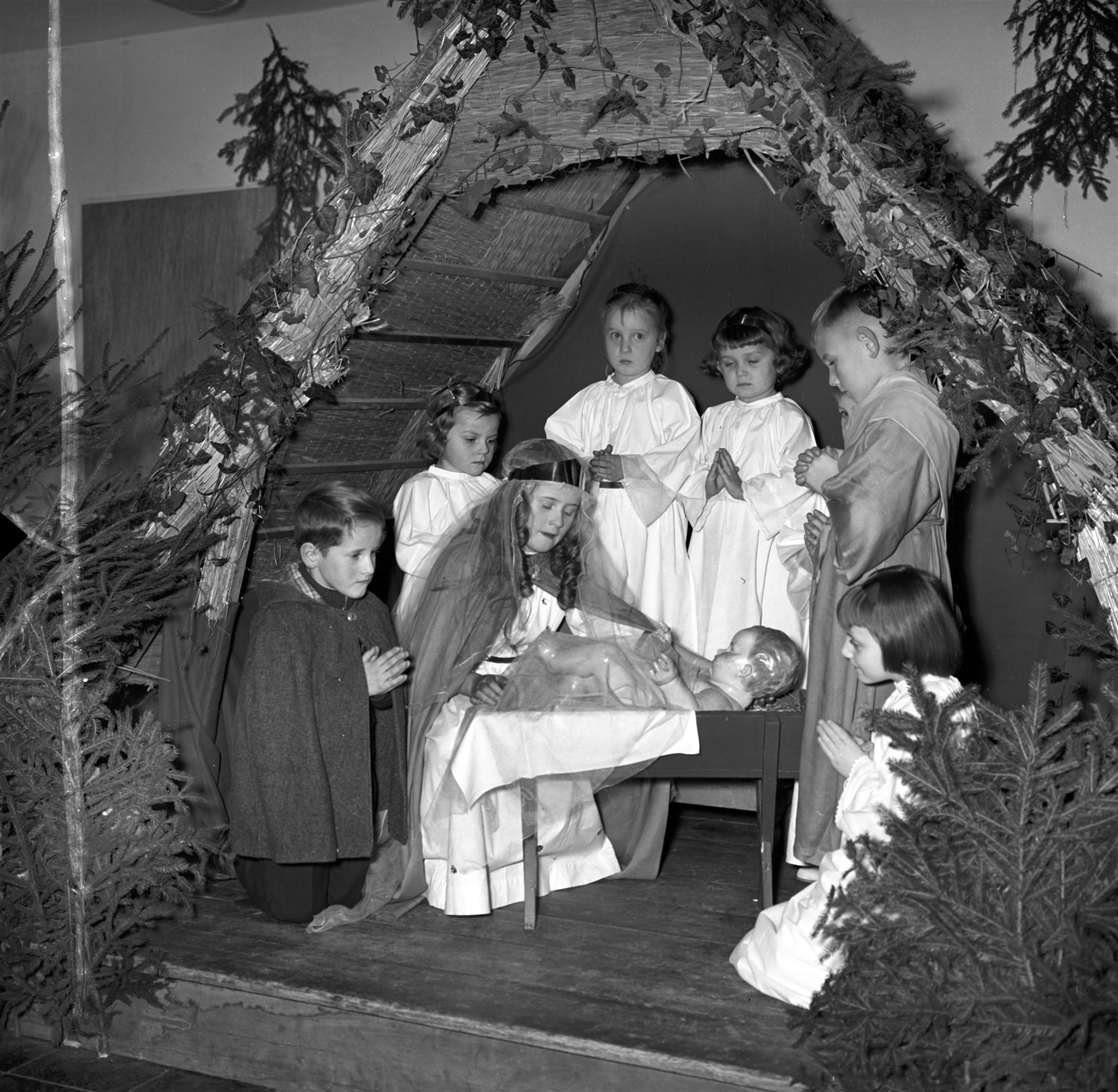 Belen viviente navideño. 1950