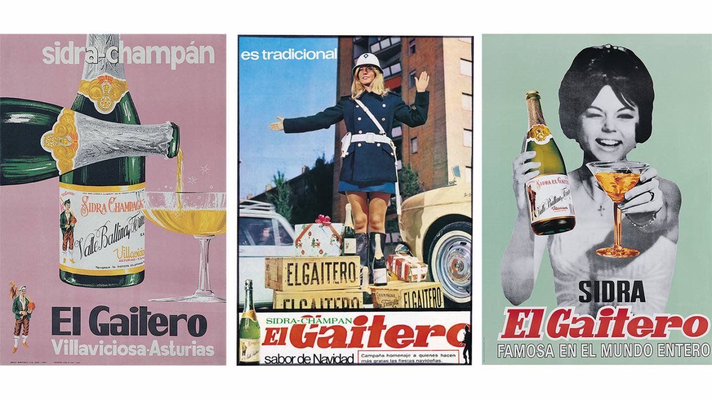 Anuncios de Sidra el Gaitero. 1960