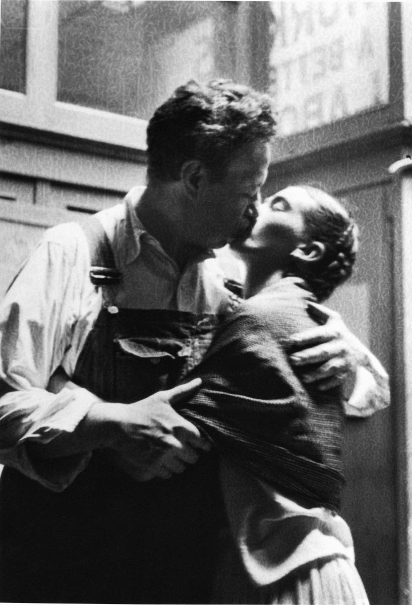 Diego and Frida Caught Kissing, New Workers School, NYC, 1933