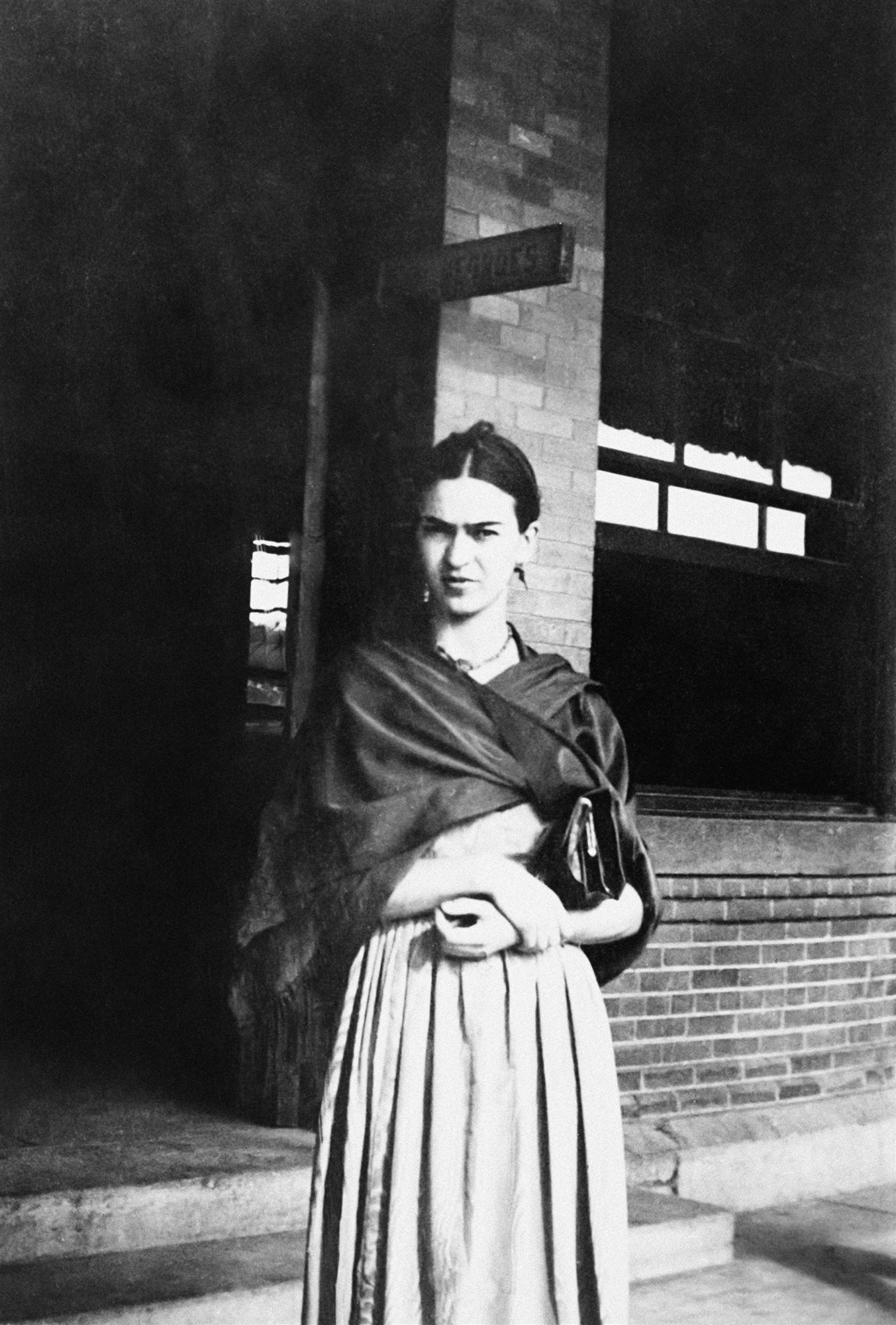 Frida Under the Negroes Sign, Laredo, Texas, 1932