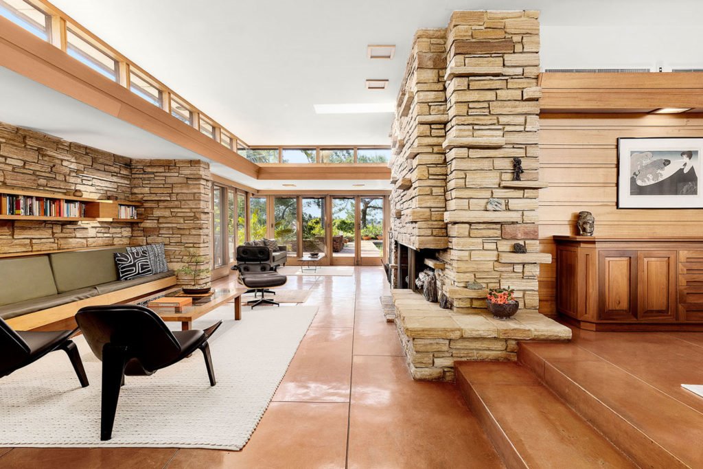 casa orgánica modernista salón