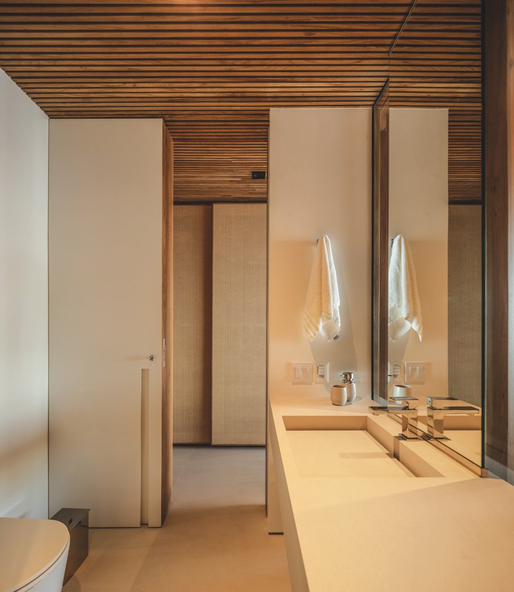 Baño de una casa en Brasil