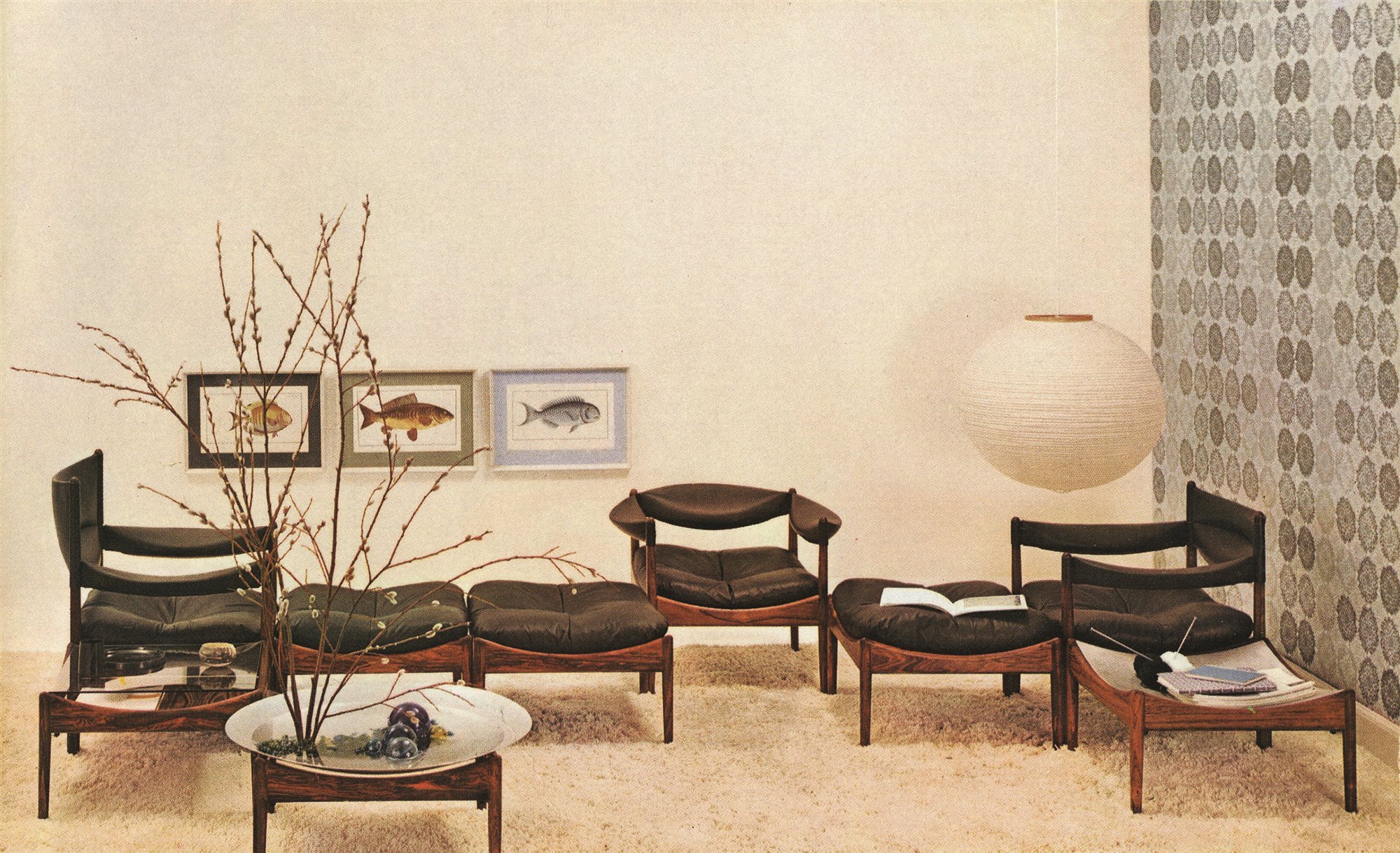 Salon con muebles de Roche Bobois