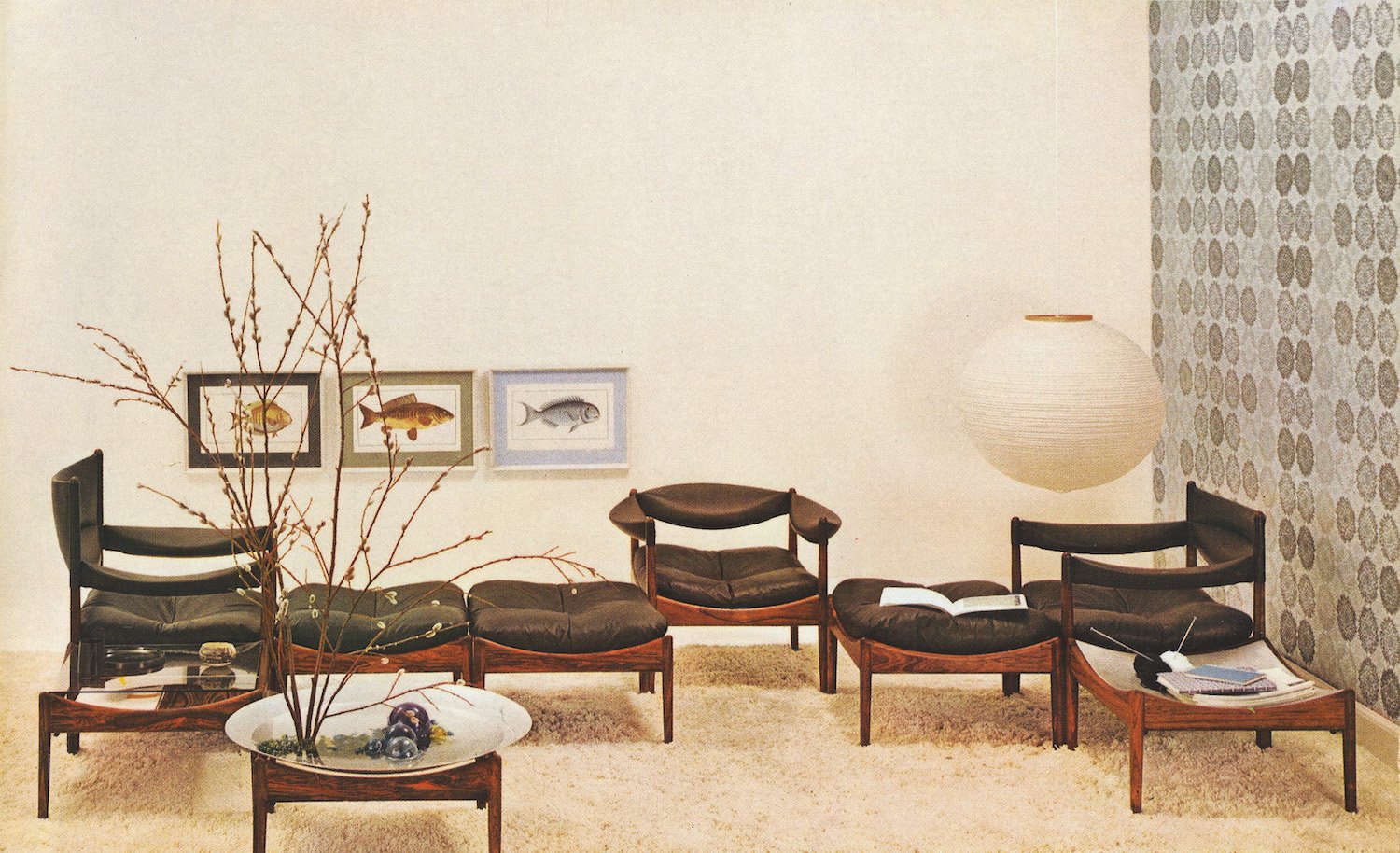 Salon con muebles de Roche Bobois