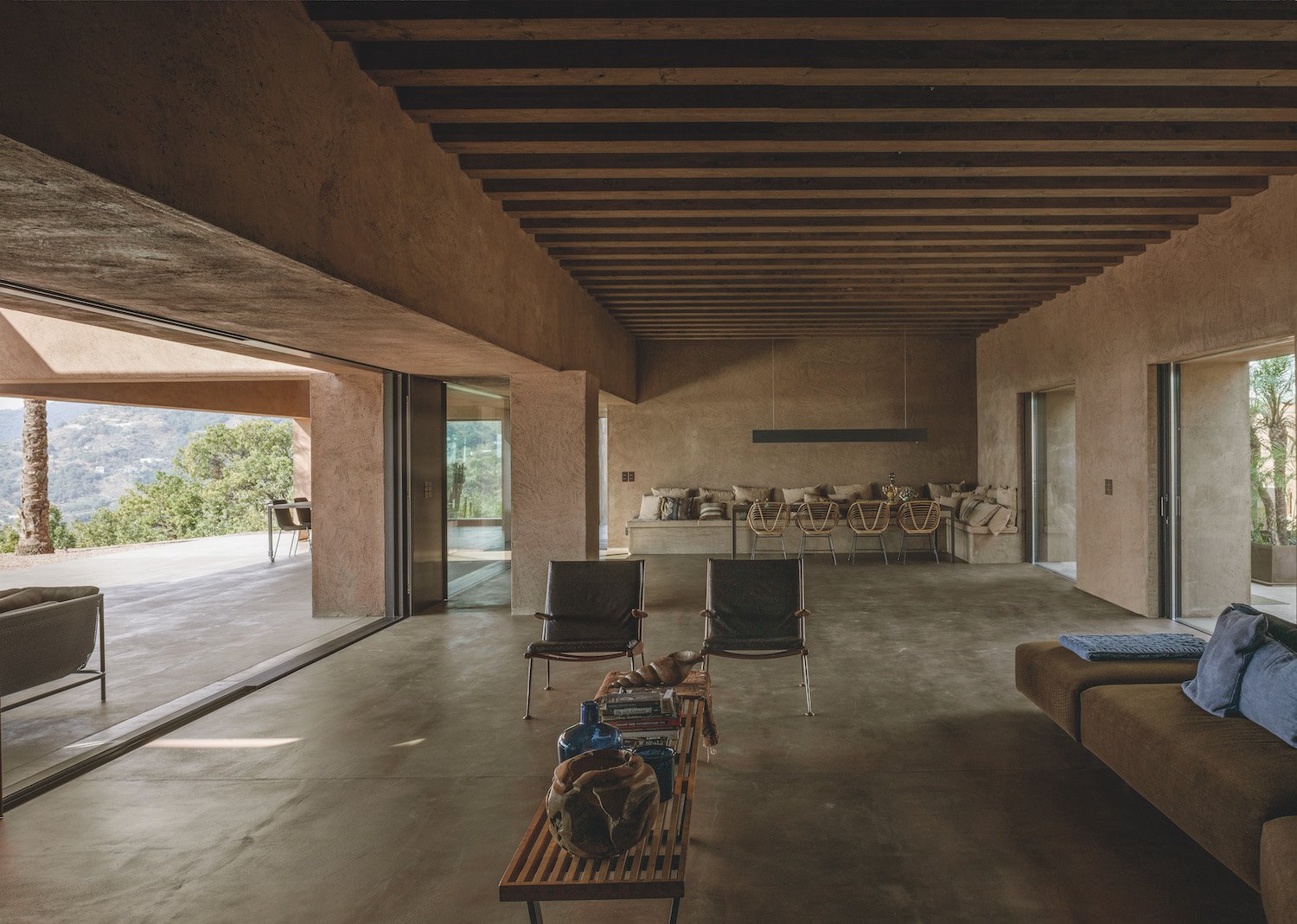 Salon de la Villa Ra de Morq Architecture