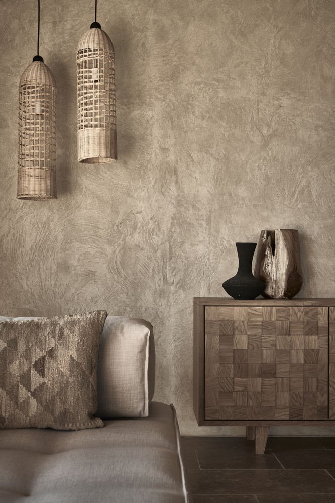 Interior de una de las habitaciones del hotel Block 722 en Grecia