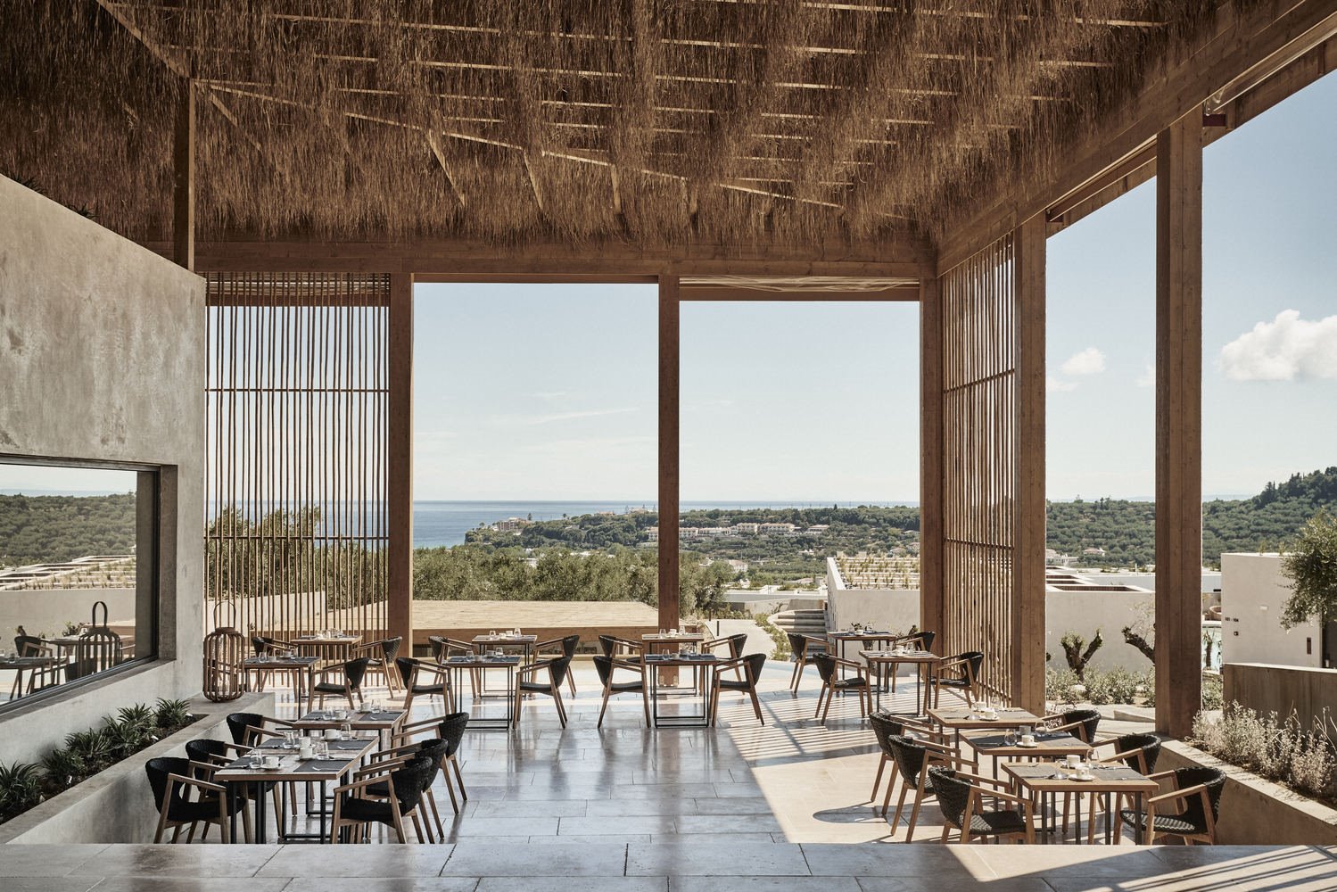 Restaurante del hotel Block 722 en Grecia