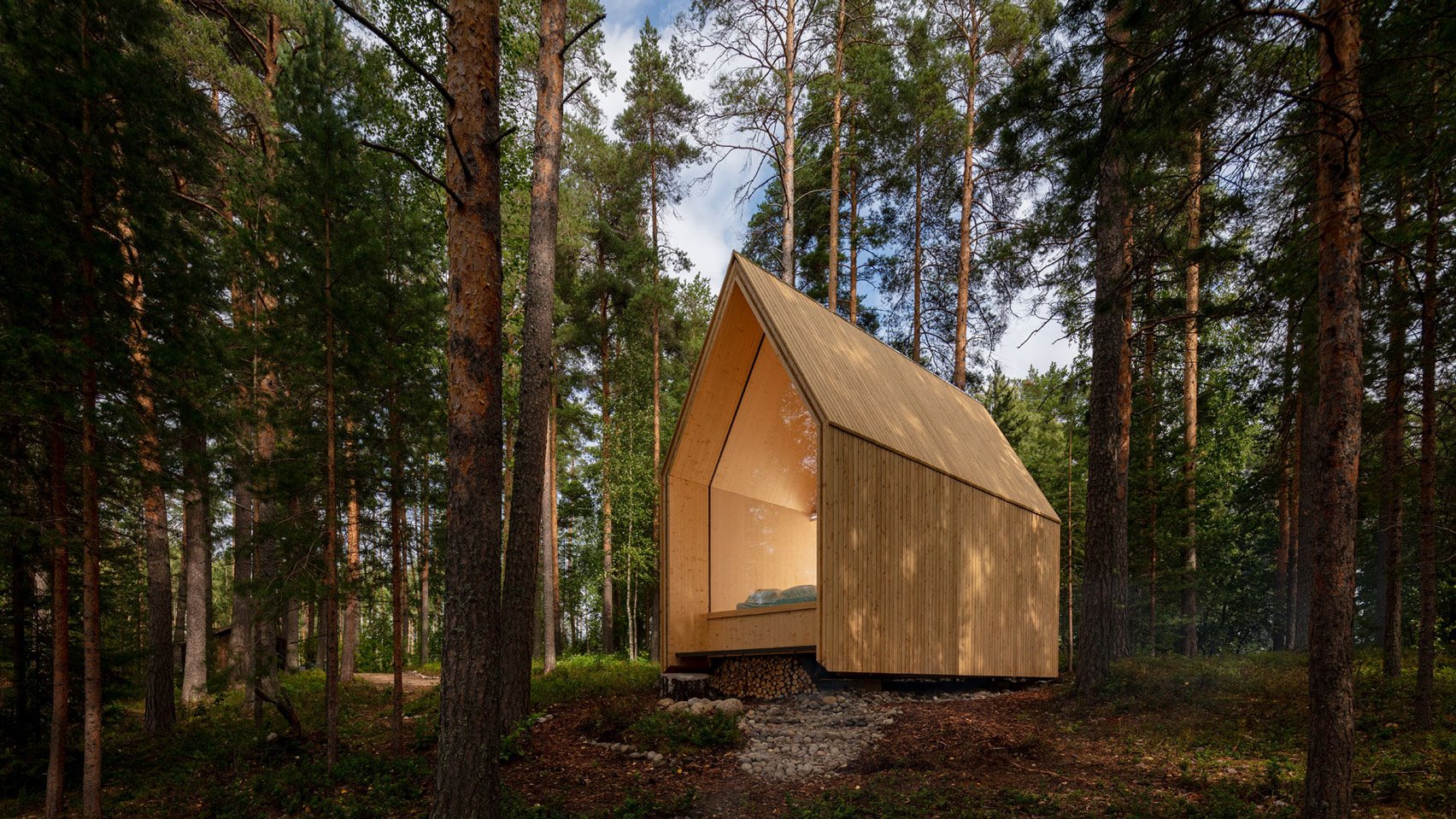 casa bosque madera laminada exterior