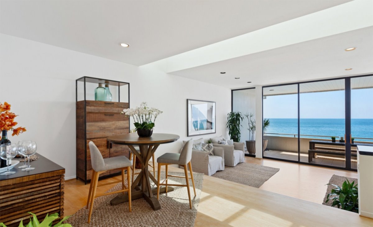 Estar de la casa de Gal Gadot en Malibu