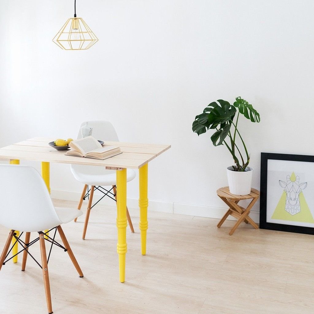 Patas de madera para los muebles de ikea