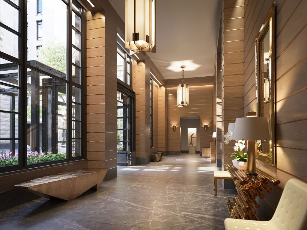 Entrada del apartamento de Tom Brady y Gisele Bündchen en Nueva York