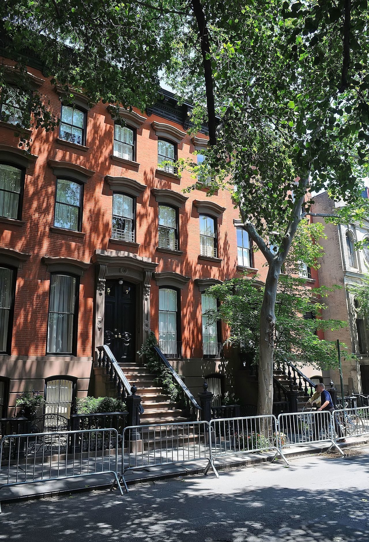 Fachada de la casa de la actriz de sexo en Nueva York Sarah Jessica Parker Carrie