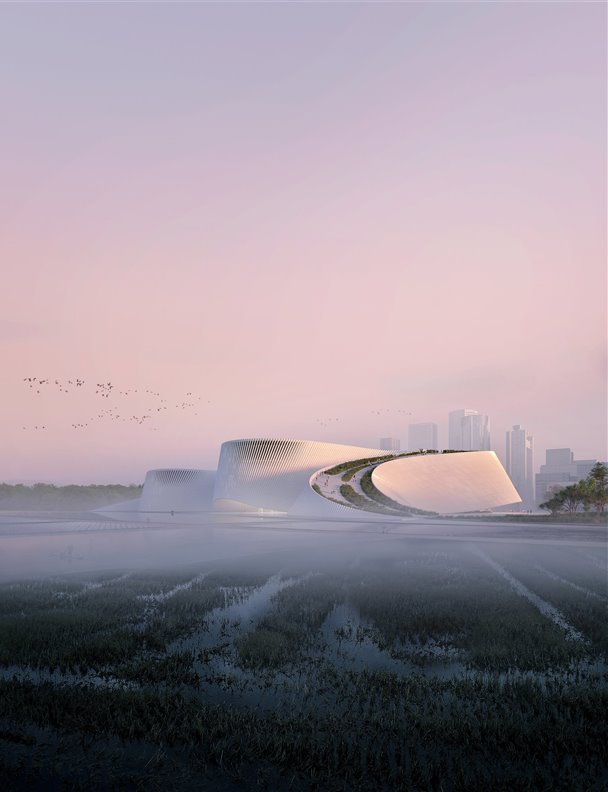 Este diseño del estudio 3XN en la ciudad china de Shenzen es la última ola en museos