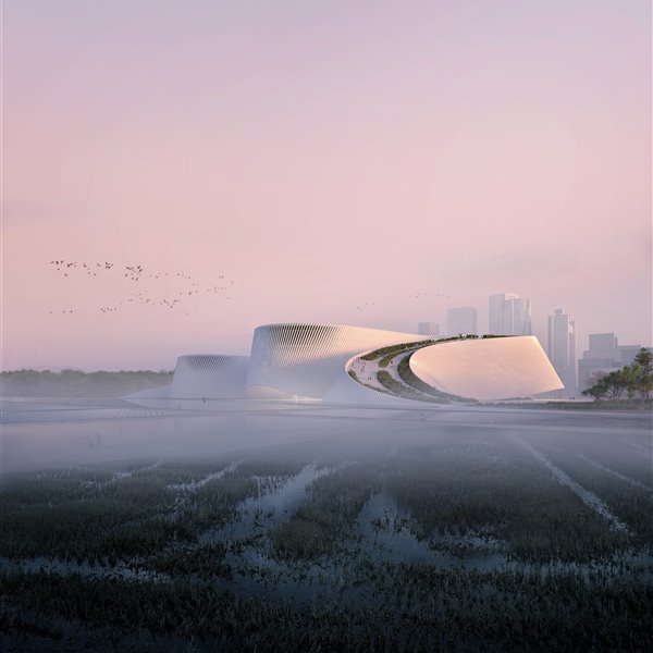 Este diseño del estudio 3XN en la ciudad china de Shenzen es la última ola en museos