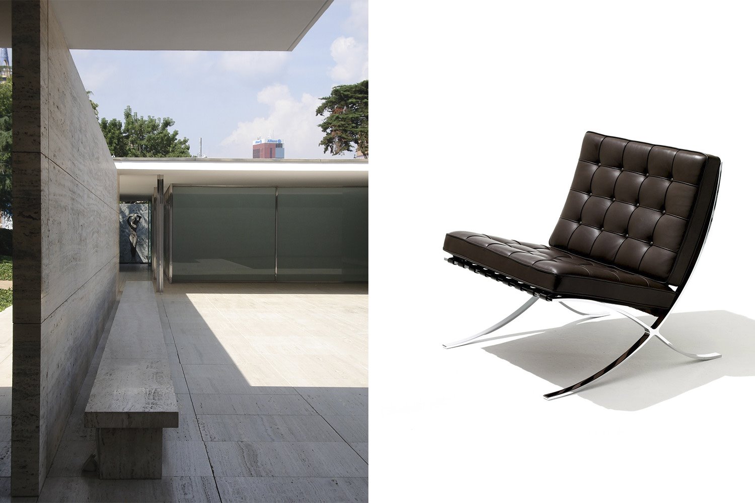 Silla mies van der rohe pabellon Barcelona