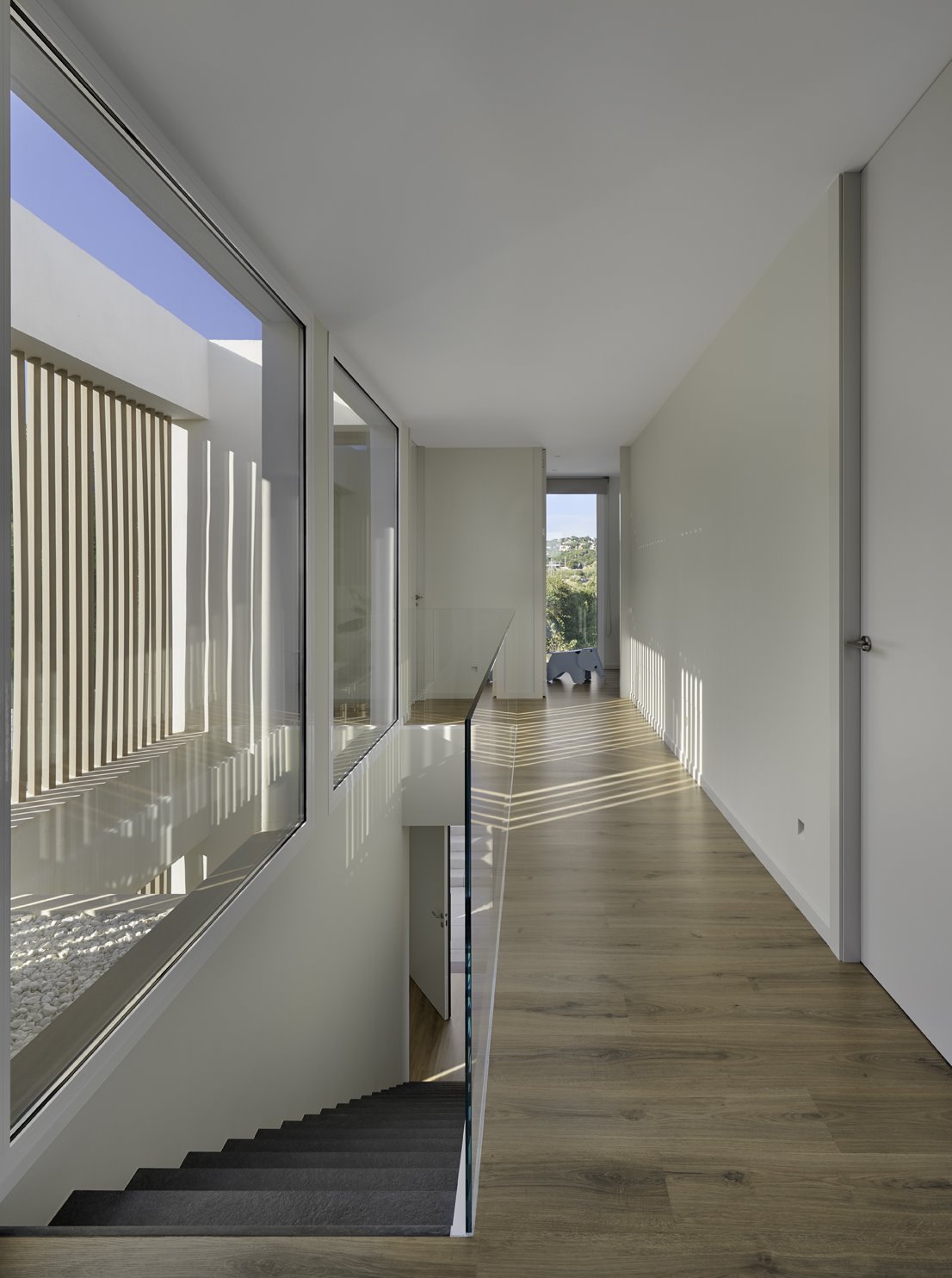 Escaleras de una casa prefabricada de hormigon en el Masnou