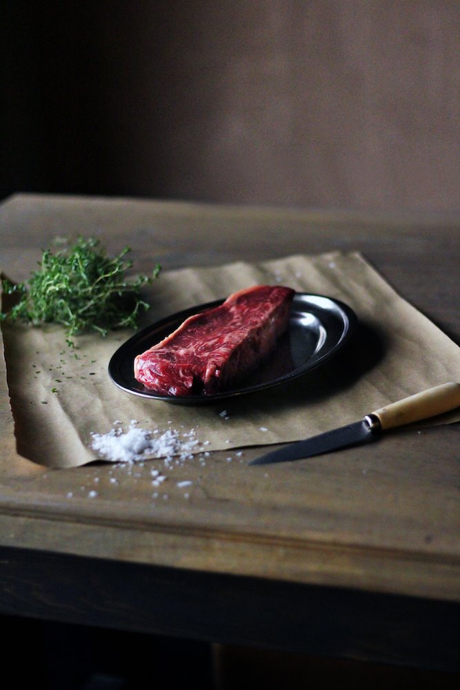 En la carta todo el plato principal es un entrecotte de primera calidad para compartir.