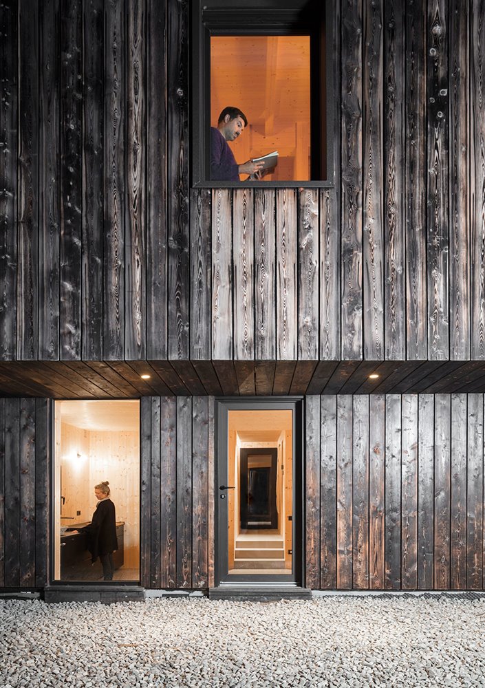 casa rural ca inua ciclostile architettura italia fachada de madera