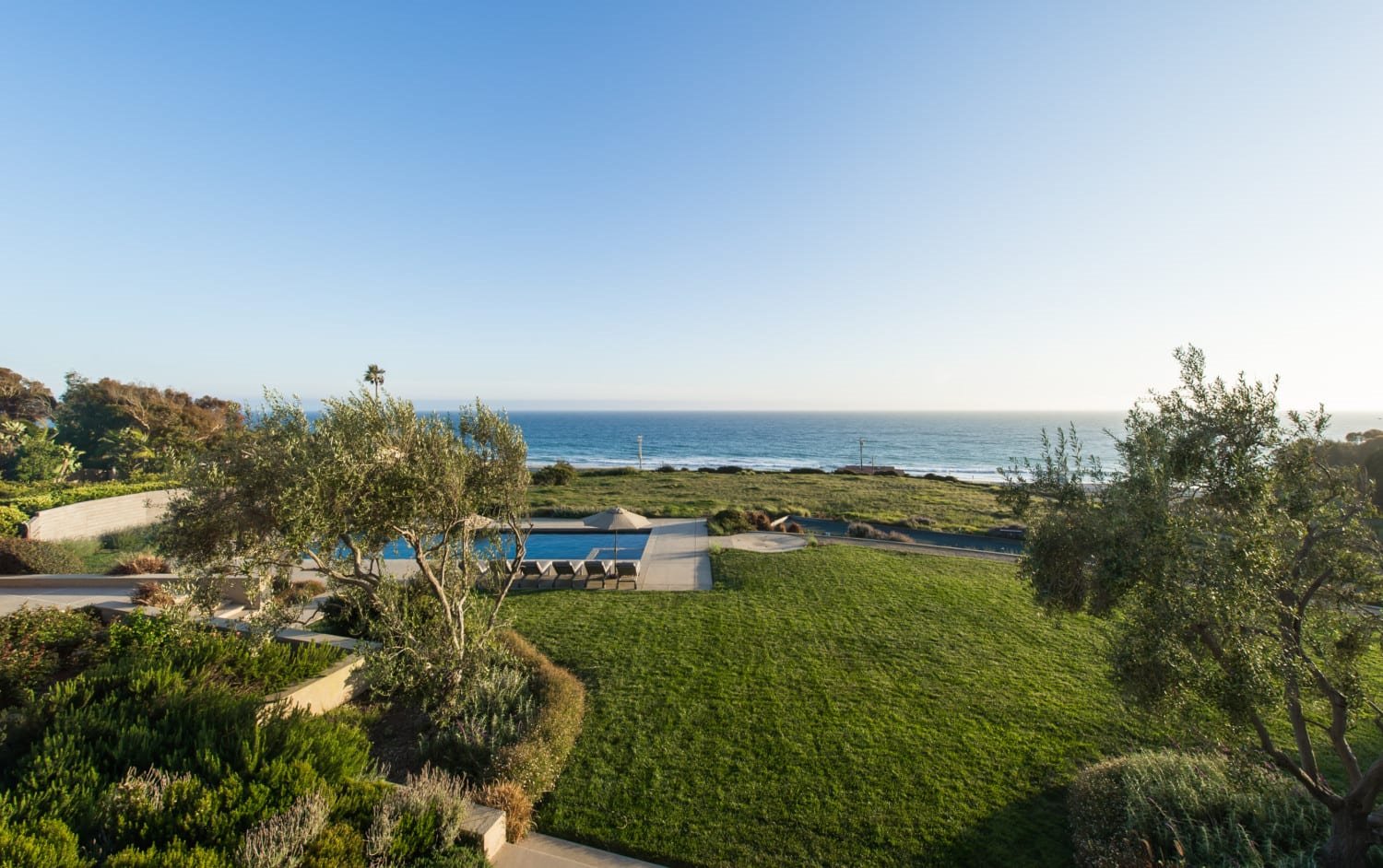 Vistas desde la casa de lady gaga en malibu
