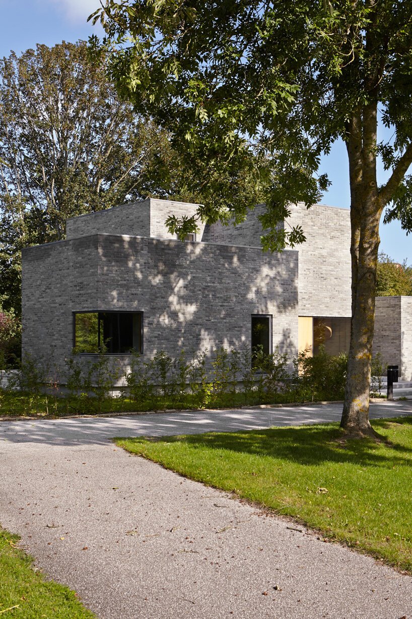 Casa con fachada de piedra en Dinamarca