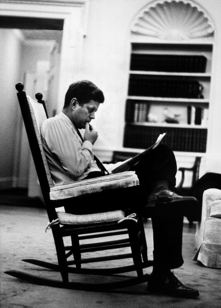 John Fitzgerald Kennedy en el despacho oval